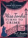 Cover image for Miss Tonks Turns to Crime